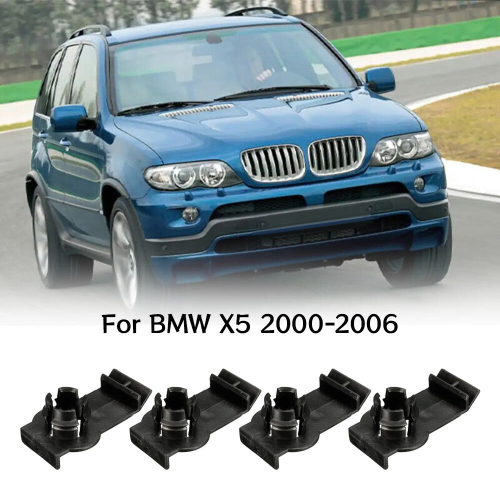 4Pcs Car Front Window Regulator Clips Repair 51338254781 for BMW for X5 2000-2006 . Q