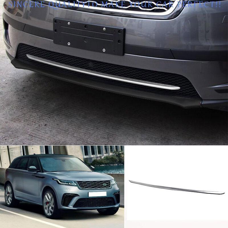 For LR for Range Rover Velar S 2018-24 Chrome Steel Front Bumper Guard Strip Trim 1X