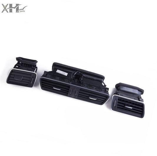 Front Central Left Right Chrome Black Paint Air Vent Set for VW CC for Passat B6 B7