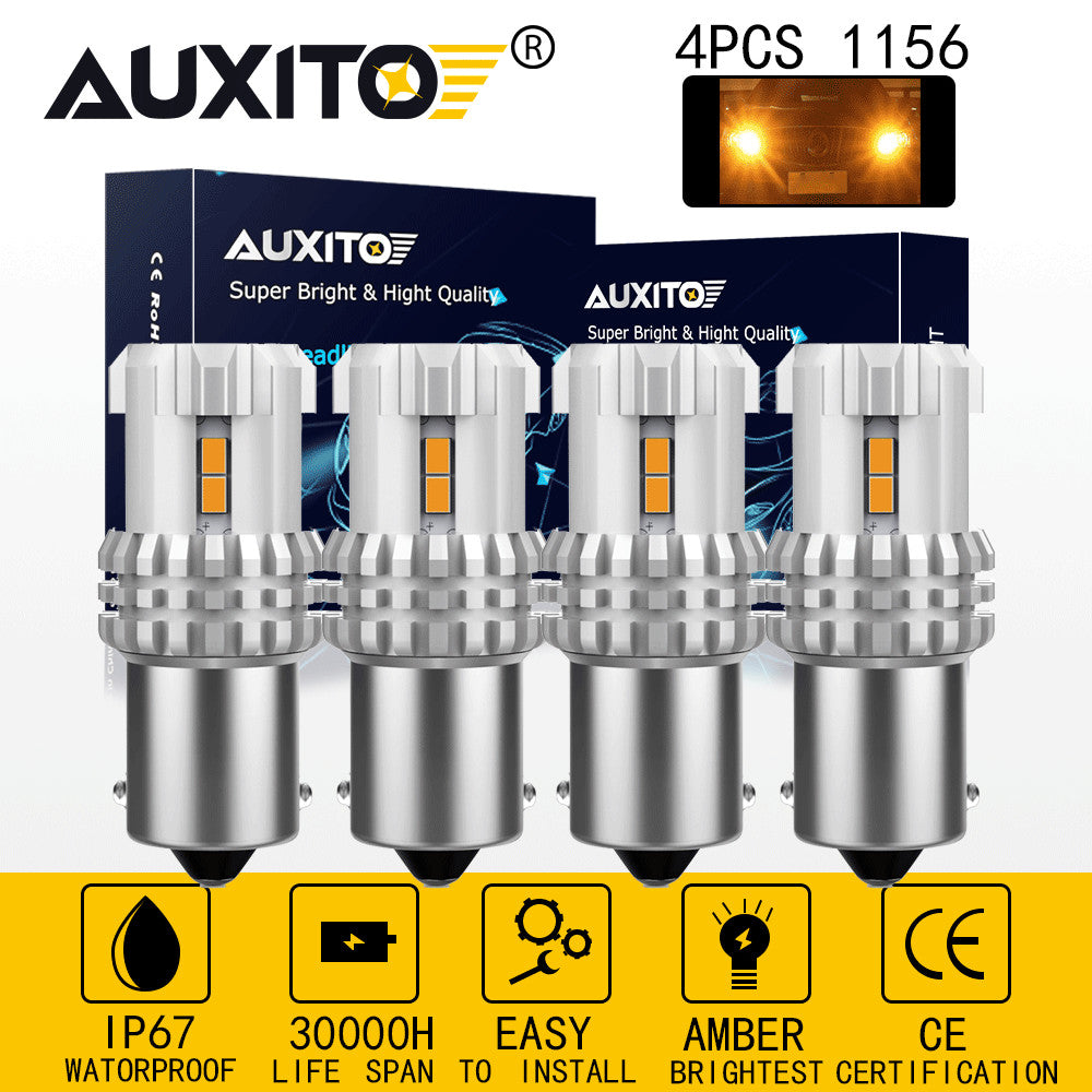 4th Generation 1156 7506 BA15S P21W God Cream/Butter 3030 SMD LED Dubai Sound Station - v