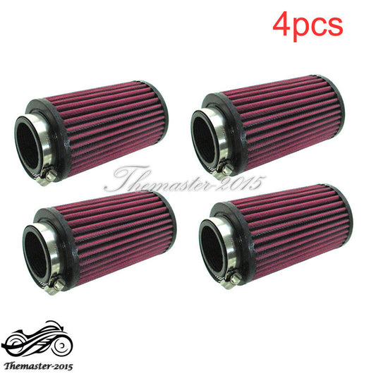 4pcs 43mm Air Pod Filters Fit for Yamaha Banshee YFZ 350 YFZ350 ATV 26mm Stock Carbs Q