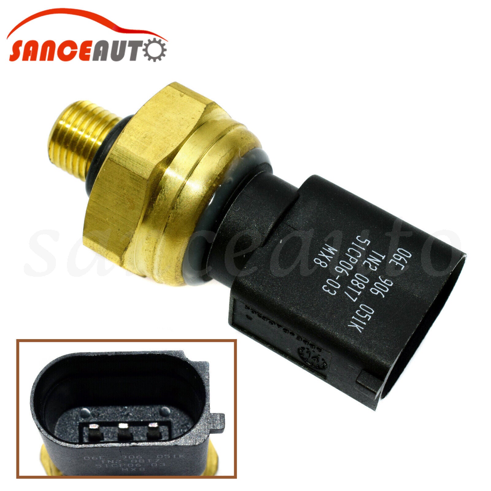 Fuel Low Pressure Sensor for Audi A3 A4 A6 A5 Q7 for VW for Jetta Eos for Passat 06E906051K n