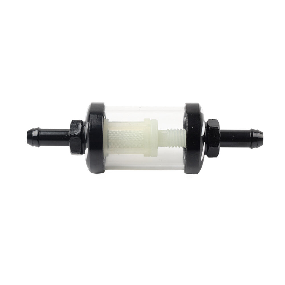 8MM 5/16 Inline Reusable Motorcycle Gas Fuel Filter Universal Q