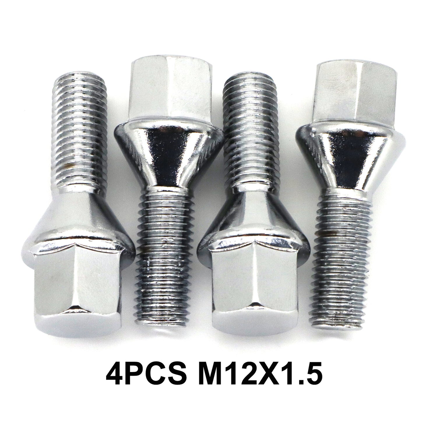 4x M12x1.5mm Alloy Wheel Nut Bolts Lug Stud for BMW 3 Series E21 E30 E36 E46 E90 Q
