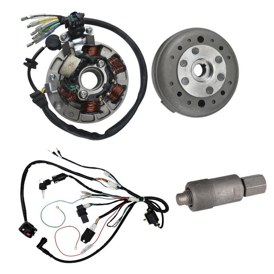 Magneto stator with wiring, puller suitable for 125cc and 140cc engines YX for Lifan Taotao PitBike