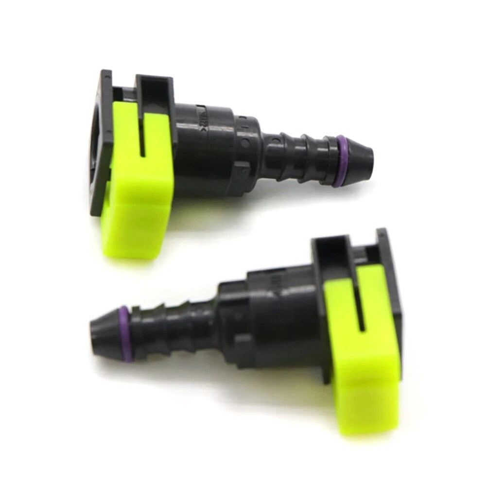 Car 2pcs 9.49mm ID6 8x6 Fuel Line Hose Pipe Quick Release Female Connector Q
