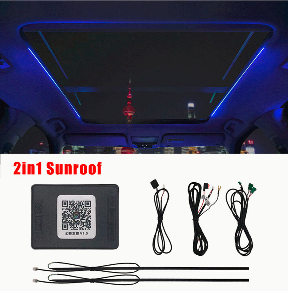 Car Sunroof LED Light Atmosphere Ambient Bright Lamp Light Interior Accessories Q