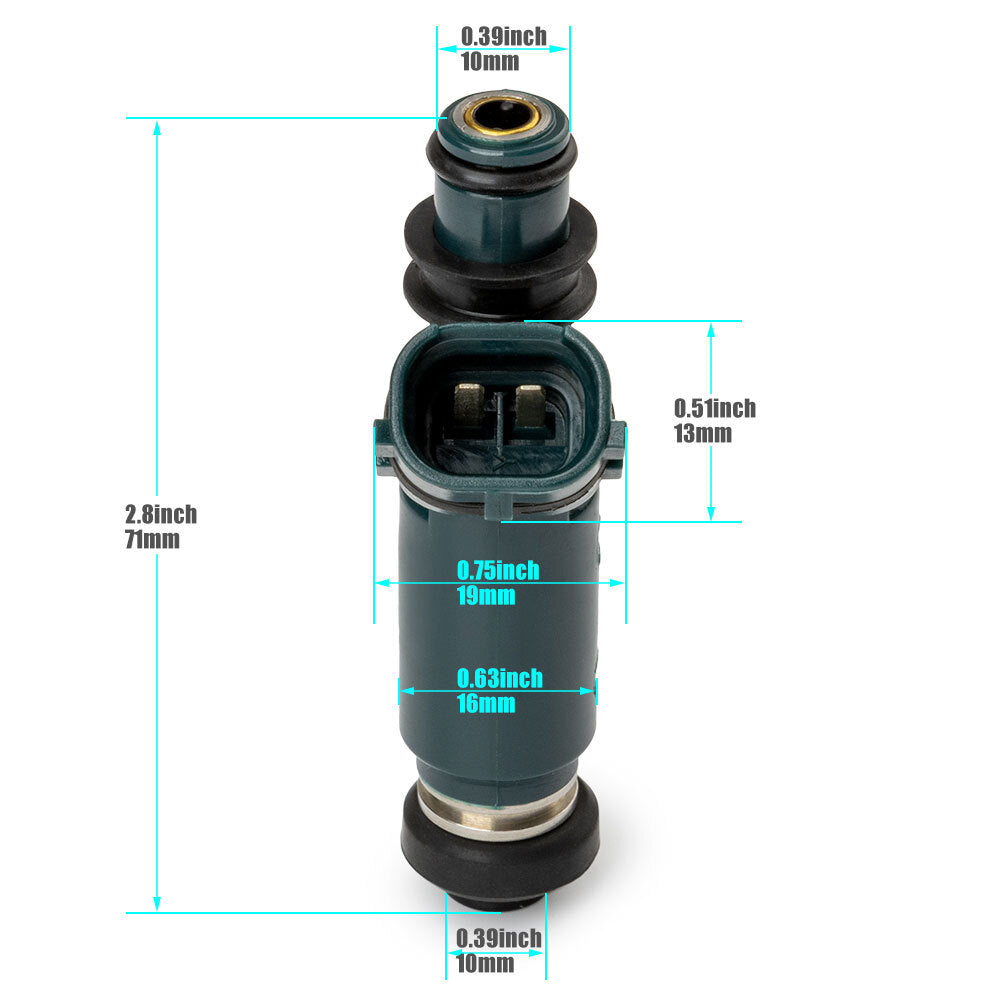 8-pack of fuel injectors 23250-50040 suitable for Tundra and for Lexus 4.7L V8 2000-2004- v