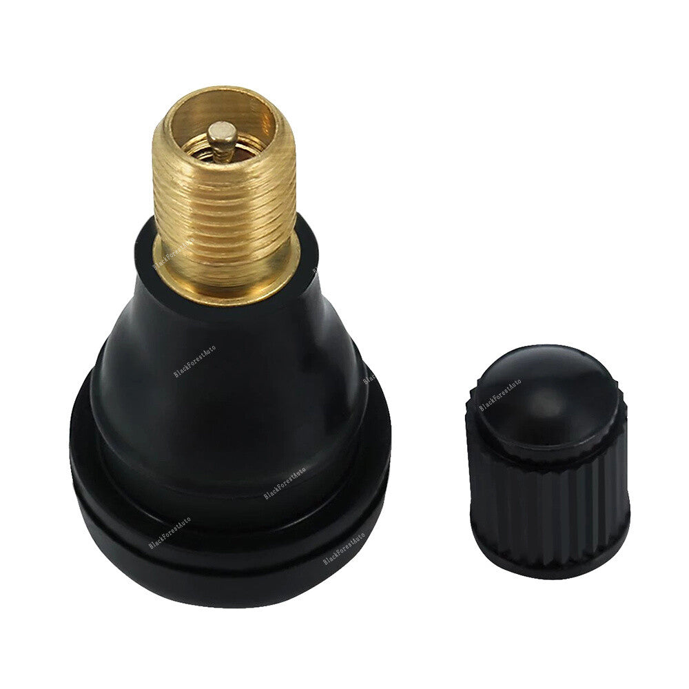 50x Snap In Rubber Valve Stems For MotorcycleATVLawn MowerGarden Tractor Q