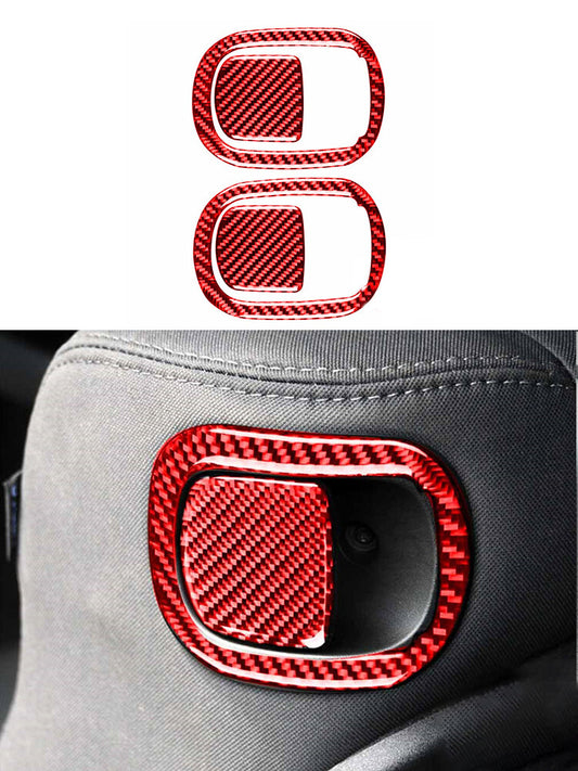 4X Carbon Fiber Rear Overhead Air Vent Trim For Silverado/tahoe/ for sierra 2007-2014 v