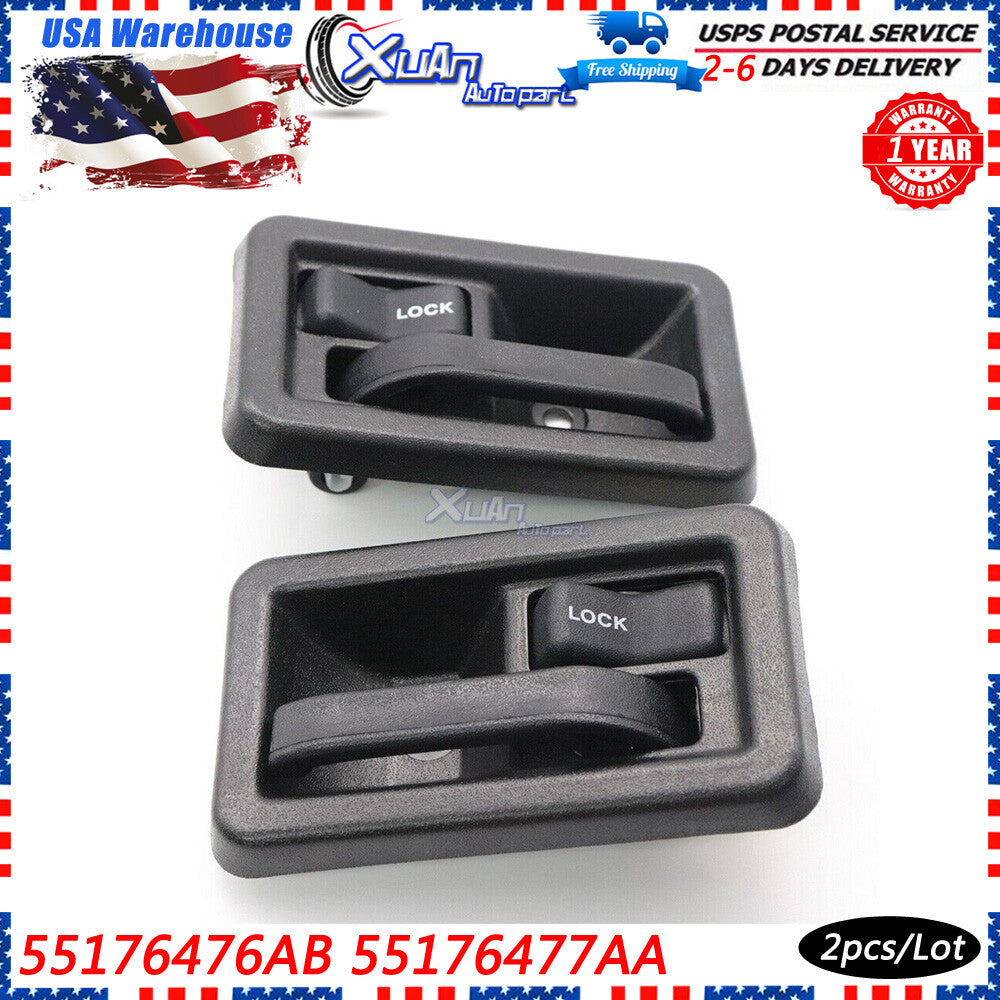 Suitable for 1987-2004 for Jeep for Wrangler YJ TJ 2P, left side inner door handle. v
