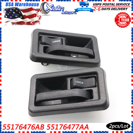 Suitable for 1987-2004 for Jeep for Wrangler YJ TJ 2P, left side inner door handle. v