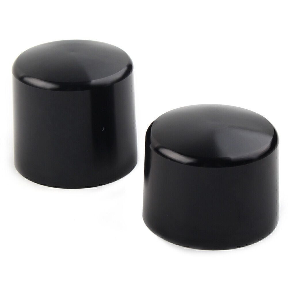 Aluminum Axle Cap Nut Cover for Harley Softail Deuce FXSTD Springer Black