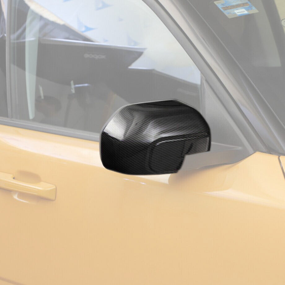 For 21-2024 Bronco Sport Carbon Side Door Rearview Mirror Cover Trim Shells v