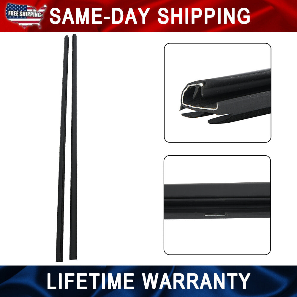 Exterior Door Window Glass Trim Set For 2006-11 for Honda for Civic 2D coupe Left Right