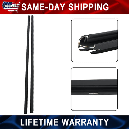 Exterior Door Window Glass Trim Set For 2006-11 for Honda for Civic 2D coupe Left Right