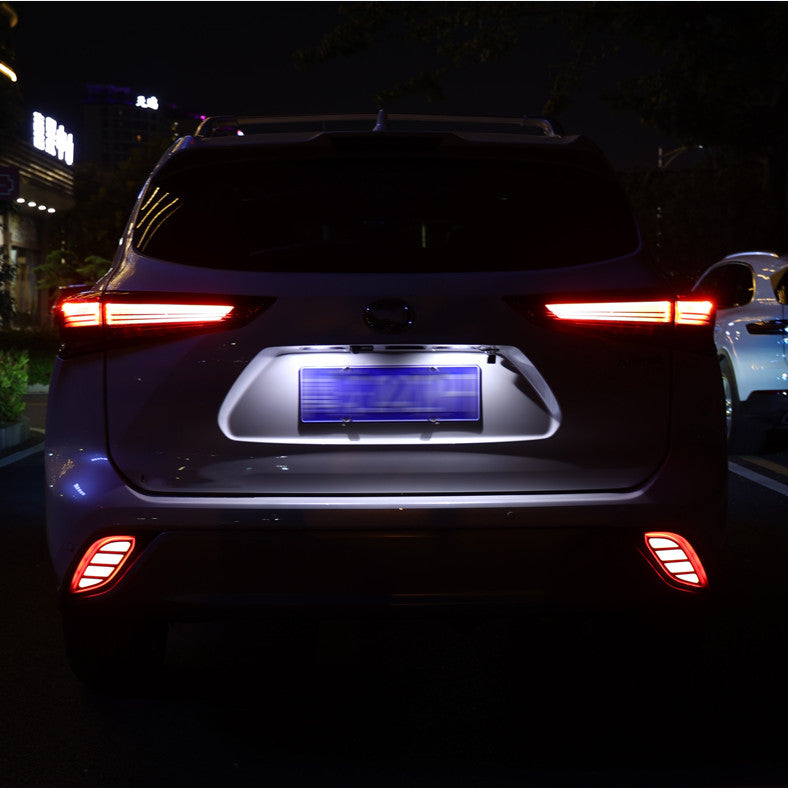 LED Rear Bumper Decorative Lights and Brake Lights for 2020-2024 for Toyota Highlander