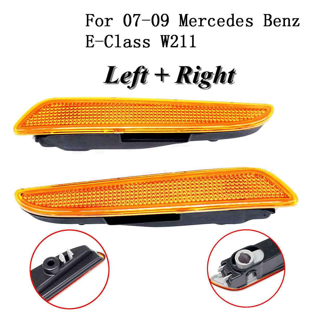 Bumper side marker indicator lights are applicable to W211, E320, E350, and E63 models from 07-09. n