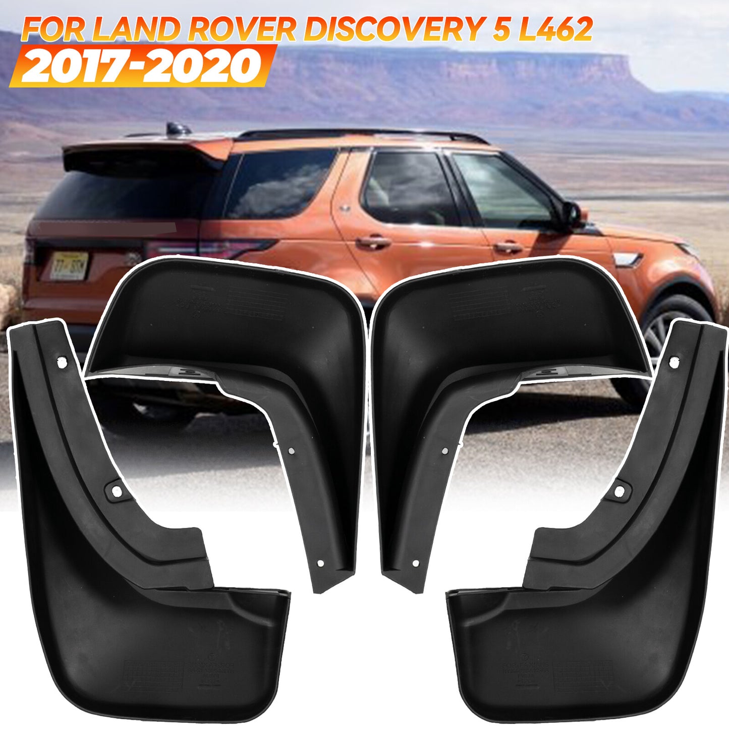 Front & Rear Mud Flaps Splash Guards for Land Rover Discovery 5 L462 2017- 2020 Q
