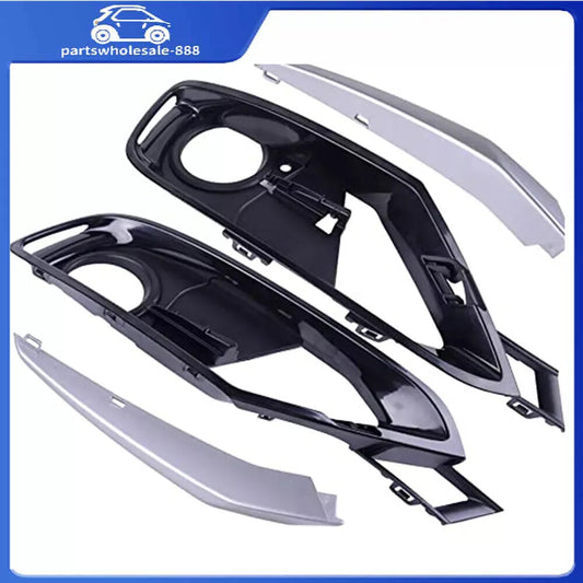 4Pcs Front Bumper Fog light Grille Cover Set Trim for BMW 320 328 335 2012-2015