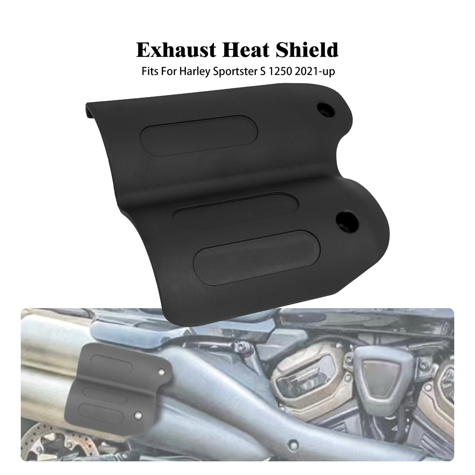 Exhaust Heat Shield Muffler Pipe Protector Cover for Harley Sportster S RH 1250
