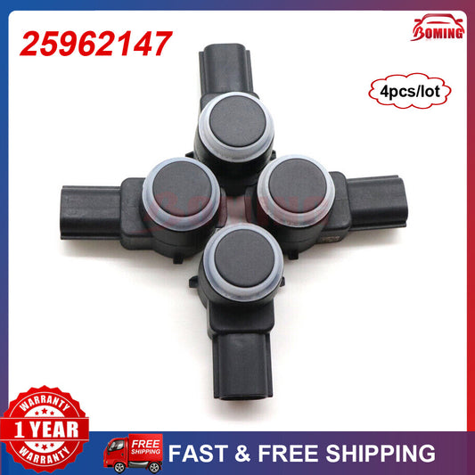 25962147 4PCS NEW Reverse Backup Parking Bumper Park Assist Sensor for GMC for Chevy Q