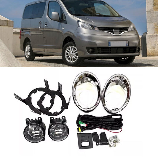 1 Set For NV200 Front Bumper Fog Lamp Light Wires Switch Cover Frame Cap v