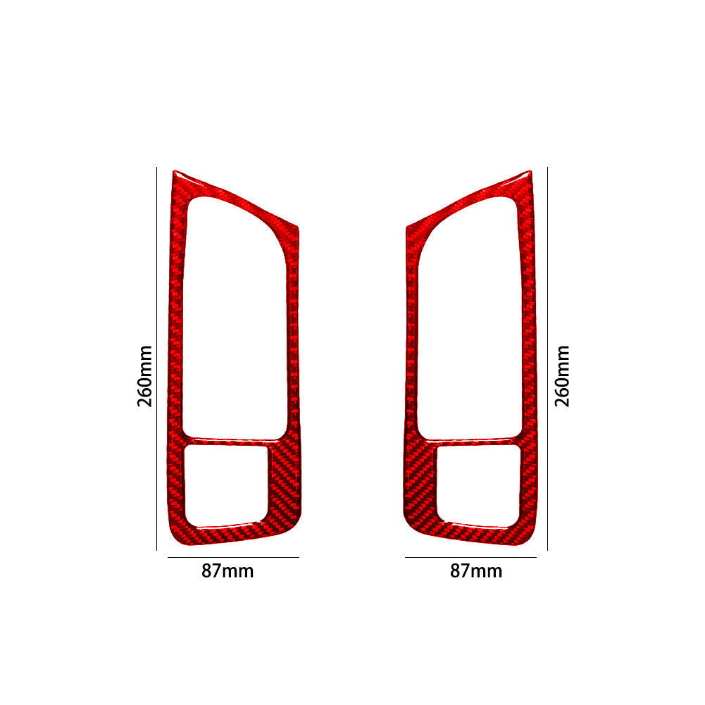 Carbon Fiber Window Lift Switch Cover Trim for Mustang Convertible 2001-04 v