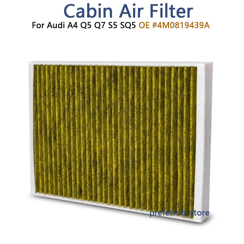 Cabin air pollen filter 4M0819439B is suitable for Audi A4, A5, RS5, for CAYENNE . 4M0819439A- v