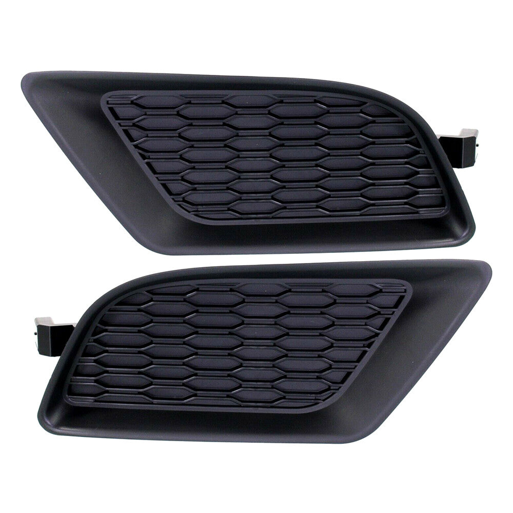 1 Pair Front Bumper Fog Light Cover Left Right Black for 2011-2014 for Charger Q