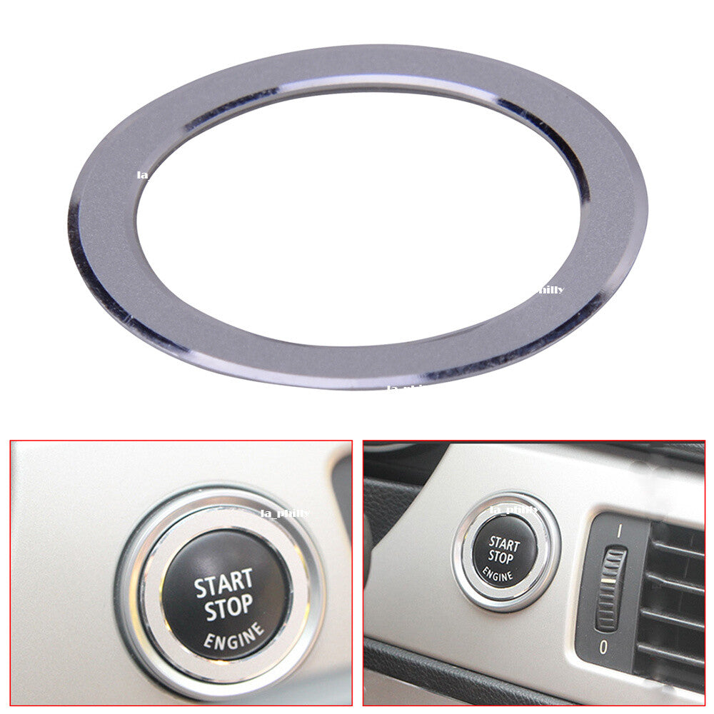 Interior Key Engine Start Ignition Button Ring Decoration Cover Trim for BMW E90 Q