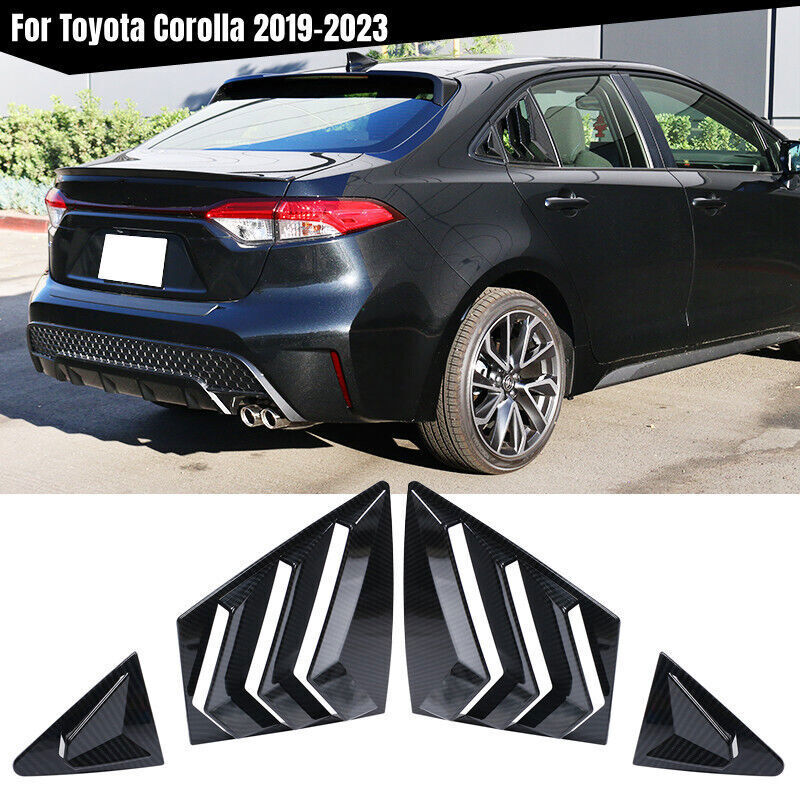 For 20-2023 Toyot@a for Corolla Carbon Fiber ABS Side Window Louver Scoop Cover Trim n