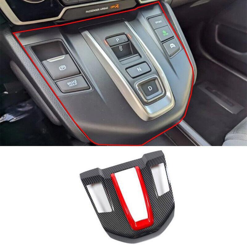 for Honda CR-V Hybrid 2017-2022 Carbon FiberRed Center Console Gear Shift Trim