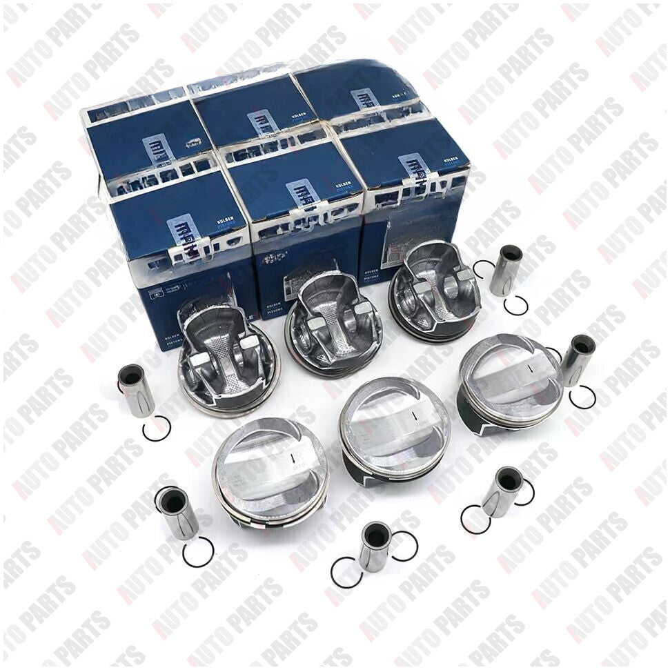 6-Piece Piston Ring Set STD mast 84.5 mm for , for Audi S4 S5 A6 A7 3.0 TFSI EA839 H