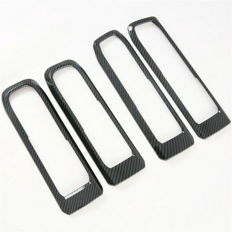 Carbon fiber 4X interior door handle frame cover trim  for ford  Explorer 2020 - 2022