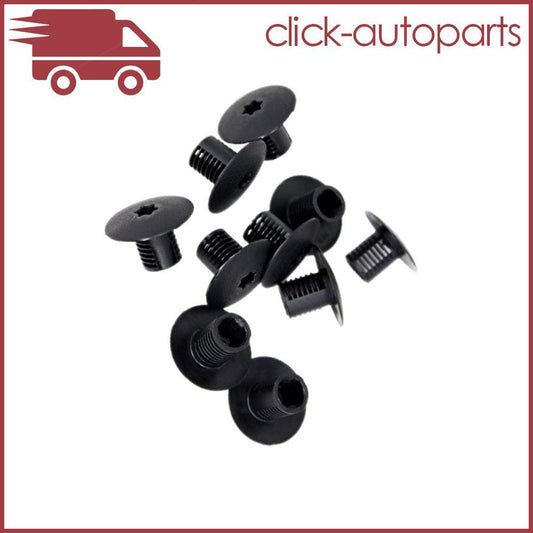Set of 10 Nylon Cowl Top Stud Retainer Cover Fits for Chrysler / for Dodge for Ram Black Q