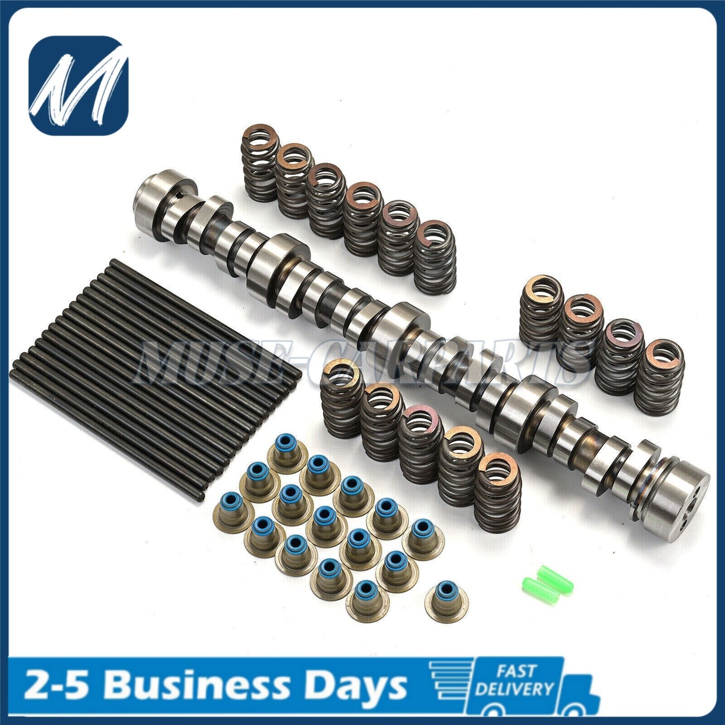 All-new Stage 4 LS turbo camshaft kit with springs, valve seals, and pushrods 4.8, 5.3, 6.0, and 6.2