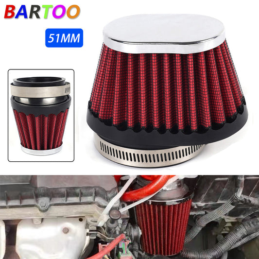 Motorcycle High Flow Air Filter 2â€?51mm For Motocross Scooter Air Pods Cleaner Q