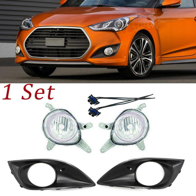1. Dual fog light 6-pole kit for Hyundai for Veloster Turbo 2013-2016