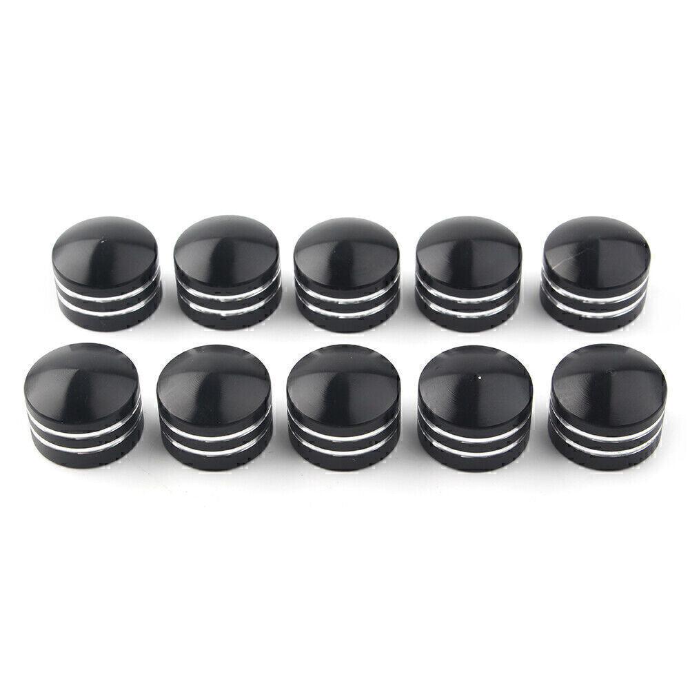 10x 9mm Inner Schrauben Motor Bolt Topper Cover for Harley Black Motorcycle Q