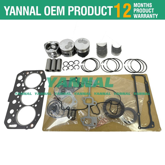 Suitable for TK3.74 and TK374 overhaul recirculation kits, crankshaft connecting rod bearings + gaskets.
