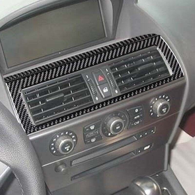 Carbon fiber center vent socket cover trim for BMW 6 Series E63 E64 (October 2004)