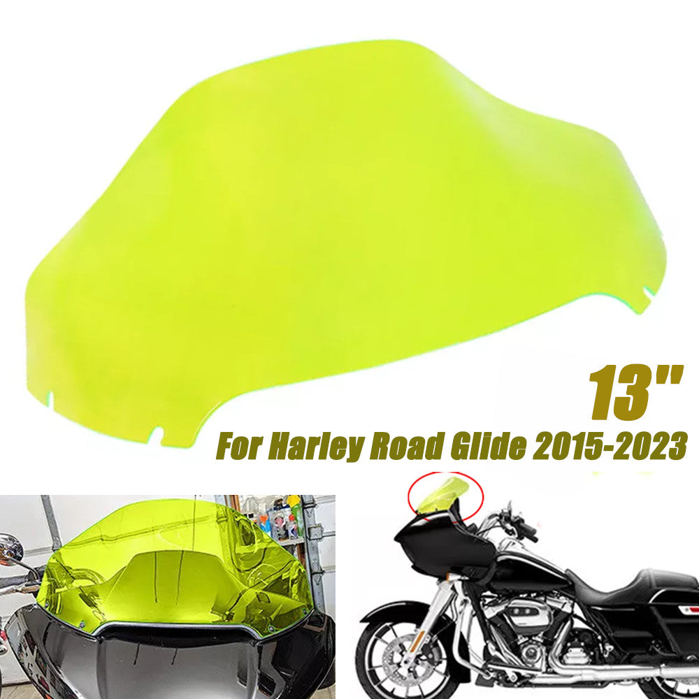 13-inch wave-shaped windshield suitable for Harley Touring CVO Road Glide 2015-2023. n