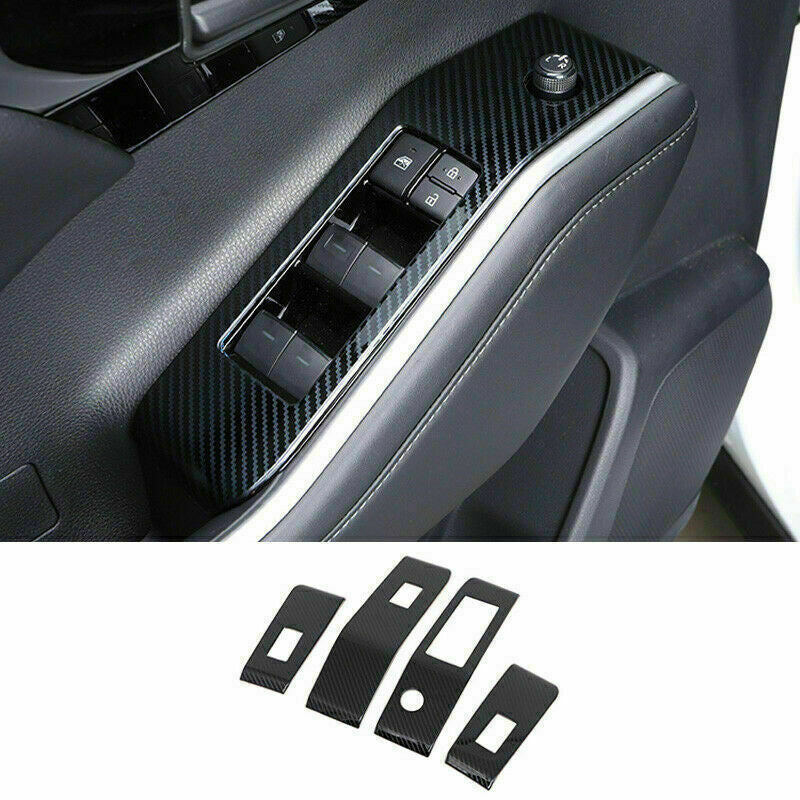 for Honda CR-V 2017-2022 Carbon Fiber&Red Gear Shift Knob Molding Cover Trim cap v