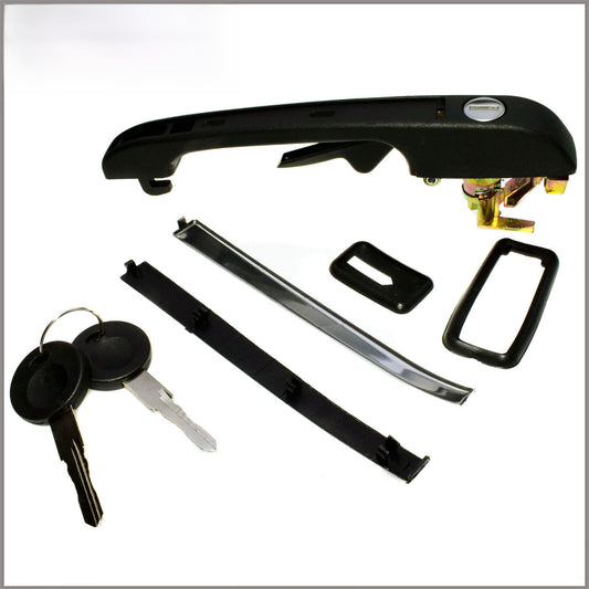for VW for Golf for Jetta Rabbit 191837206A New Front Right Exterior Door Handle w/ Keys