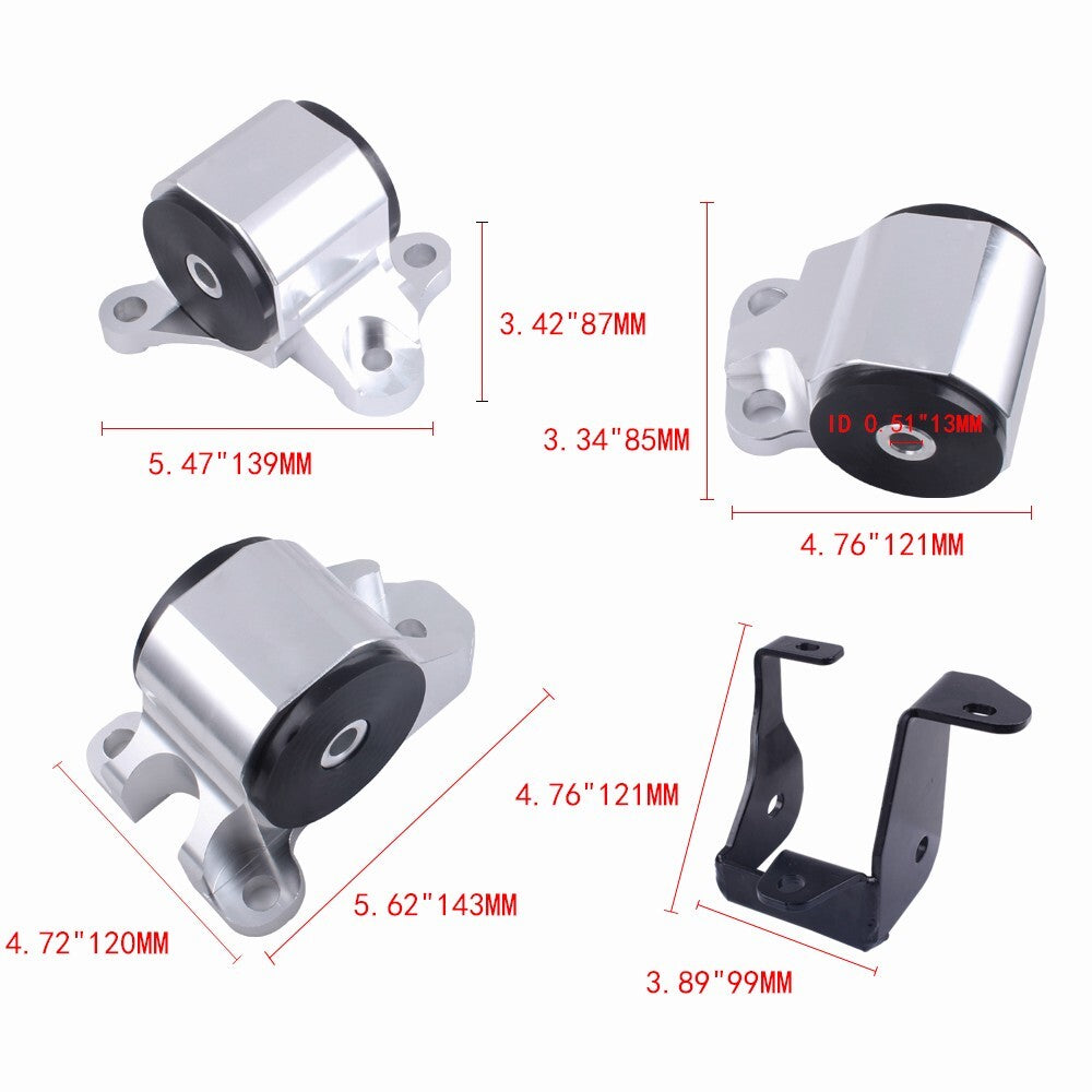EK Engine Swap Motor Mount Kit B16 B18 B/D Series 2 Bolts For 96-00 for Honda for Civic