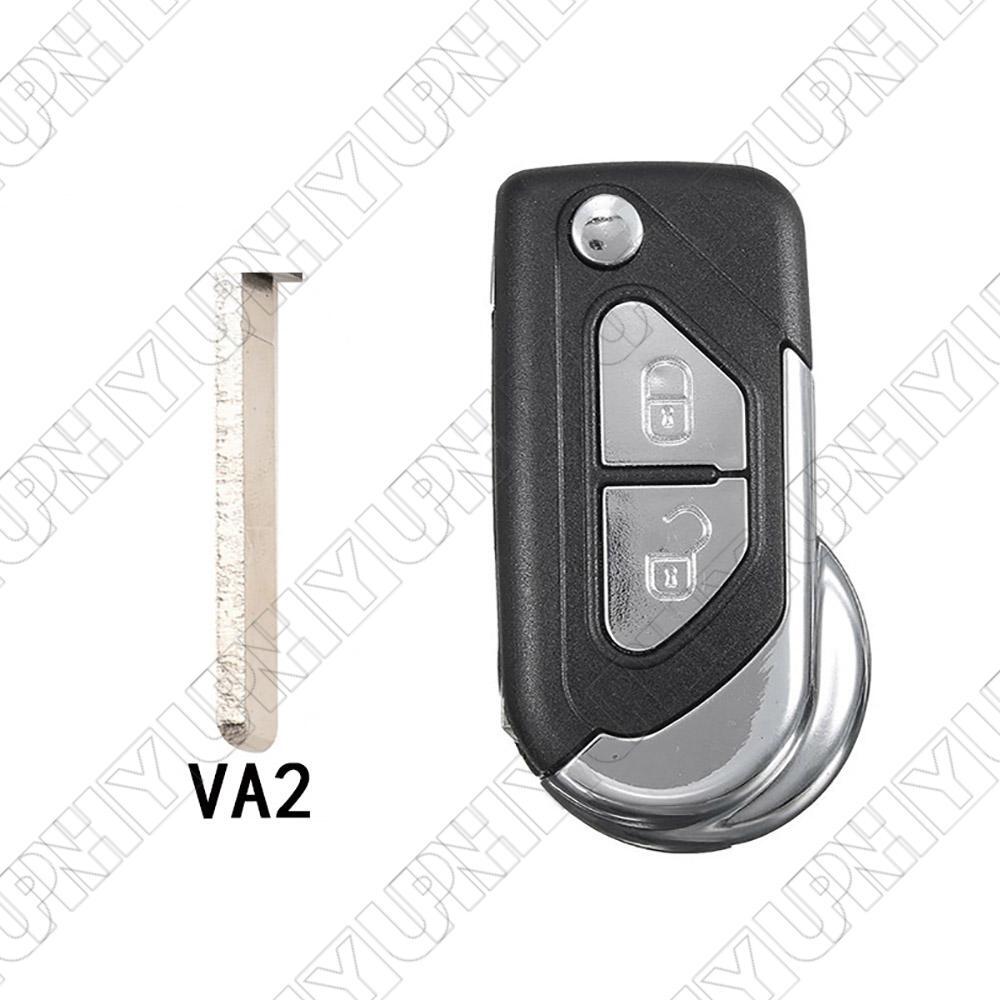 2-Button Remote Key Shell with Blade VA2 for Citroen DS3 2009-2020 DS4 2011-2018 Q