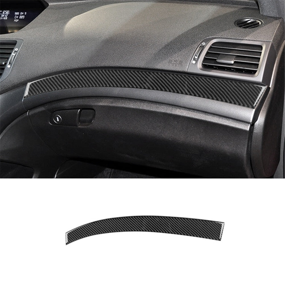 Carbon Fiber Interior Passenger Side Dashboard Cover Trim for Acura TSX 2009-14