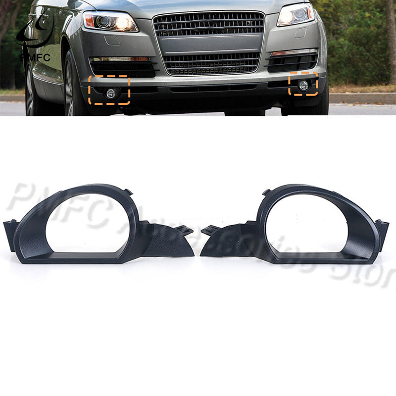 A pair of front bumper fog light protective covers are available for 2007-2009 for Audi Q7 pre-installed.