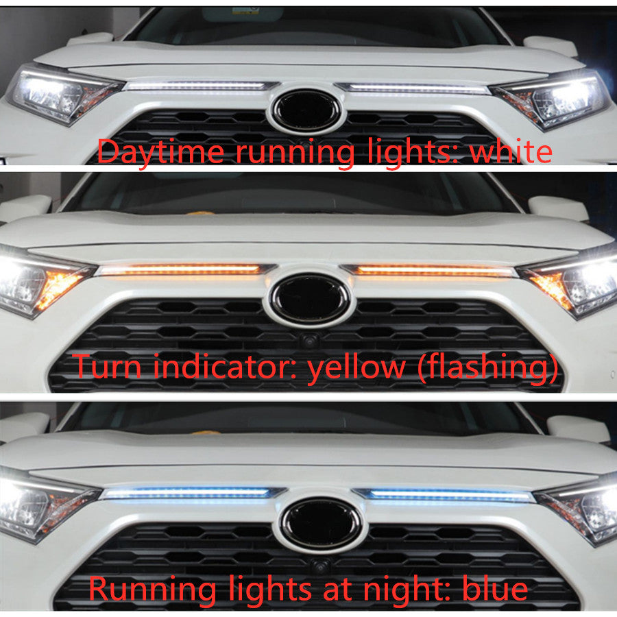LED DRL Daytime Running Light Strip Hood Kit For 19-22 for Toyota RAV4 Accessories